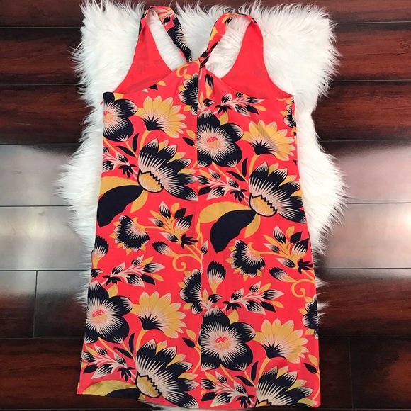 ❌SOLD❌Crew Twist Back Floral Hibiscus Orange - Picture 7 of 8